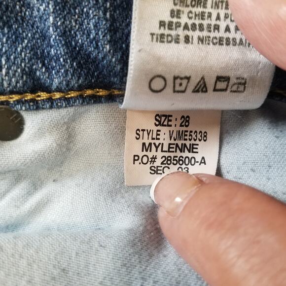 Joe's Jeans Women's Easy Crop Straight Leg Size W 28 Medium Wash 5 Pocket - Picture 10 of 10